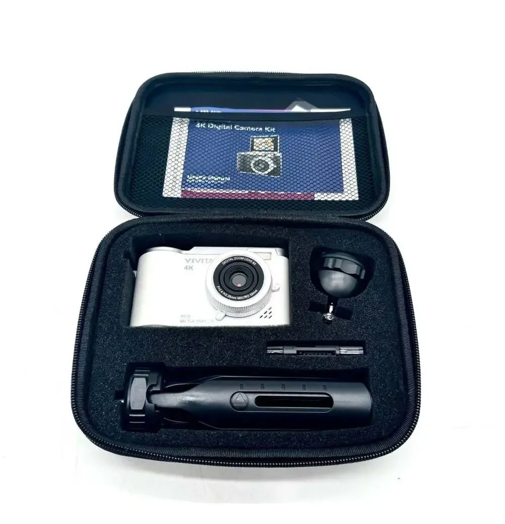 Vivitar SnapShot Pro 80MP 4K Digital Camera Kit with Tripod and Case